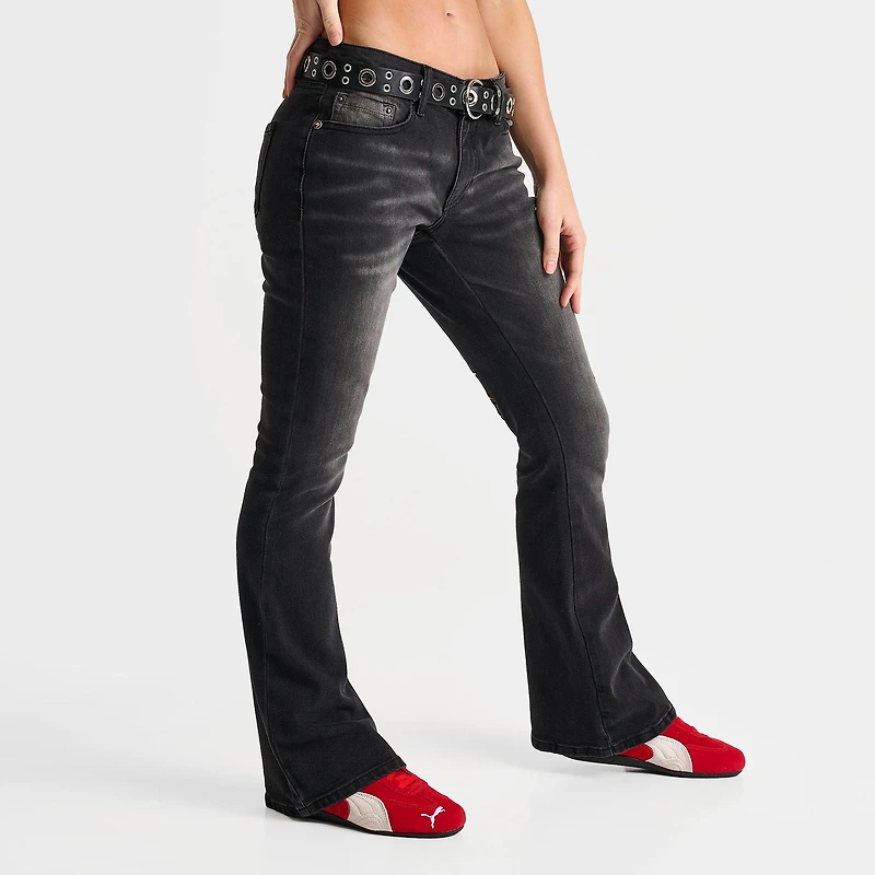 Women's Ed Hardy Sacred Heart Low-Rise Bootcut Jeans