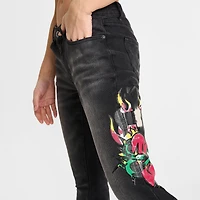 Women's Ed Hardy Sacred Heart Low-Rise Bootcut Jeans