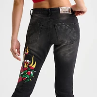 Women's Ed Hardy Sacred Heart Low-Rise Bootcut Jeans