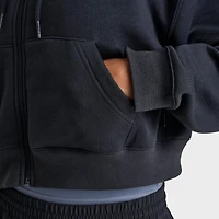 Women's New Balance Rise Cropped Full-Zip Hoodie