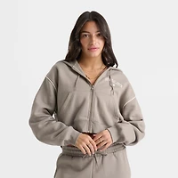 Women's New Balance Varsity Crop Full-Zip Hoodie