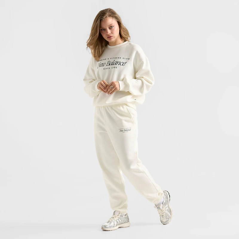 Women's New Balance Logo Cuffed Jogger Pants