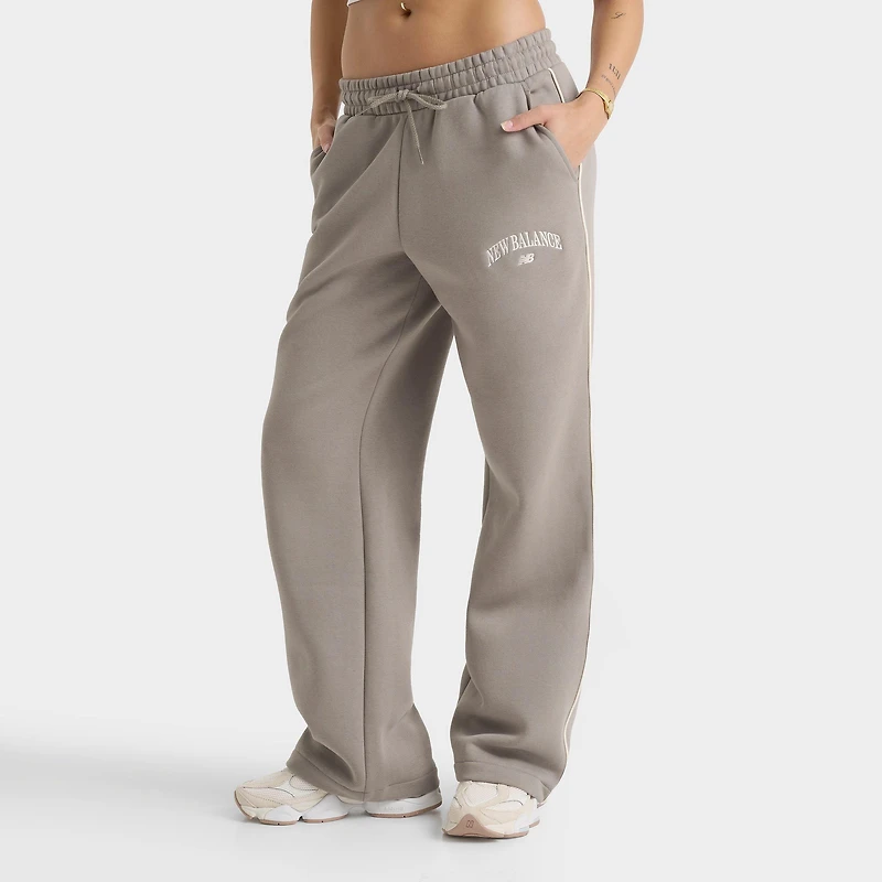 Women's New Balance Varsity Wide-Leg Fleece Jogger Pants
