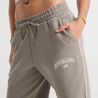 Women's New Balance Varsity Wide-Leg Fleece Jogger Pants