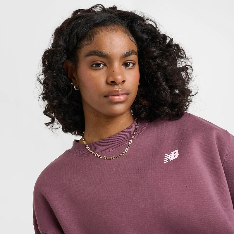 Women's New Balance Linear Club Crewneck Sweatshirt