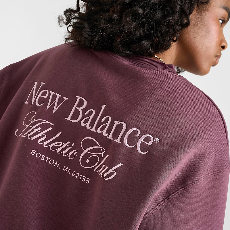 Women's New Balance Linear Club Crewneck Sweatshirt