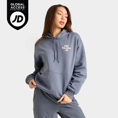 Women's New Balance Bubble Heart Graphic Pullover Hoodie