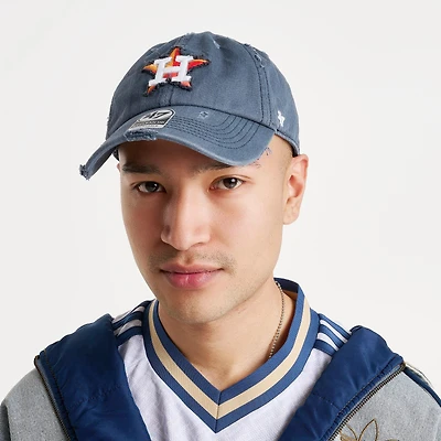 '47 Houston Astros MLB Weathered Clean Up Strapback Hat