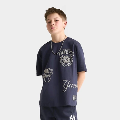 Big Kids' Pro Standard New York Yankees MLB Multi Logo T-Shirt