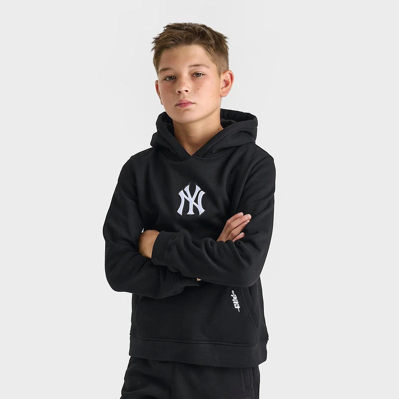 Big Kids' Pro Standard New York Yankees MLB Classic Icon Fleece Pullover Hoodie