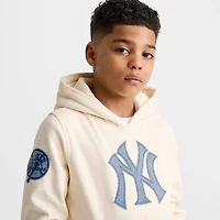 Big Kids' Pro Standard New York Yankees MLB Denim Patch Pullover Hoodie