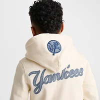 Big Kids' Pro Standard New York Yankees MLB Denim Patch Pullover Hoodie