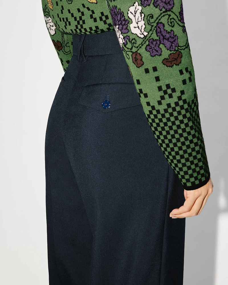 Tailored pants virgin wool
