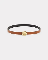 'Boke Flower' reversible leather belt for men