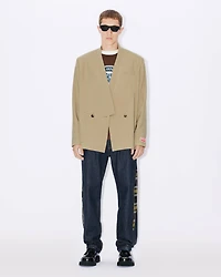 Tailored kimono jacket virgin wool