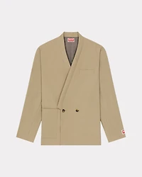 Tailored kimono jacket virgin wool