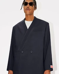 Tailored kimono jacket virgin wool