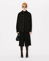 Cropped pants virgin wool