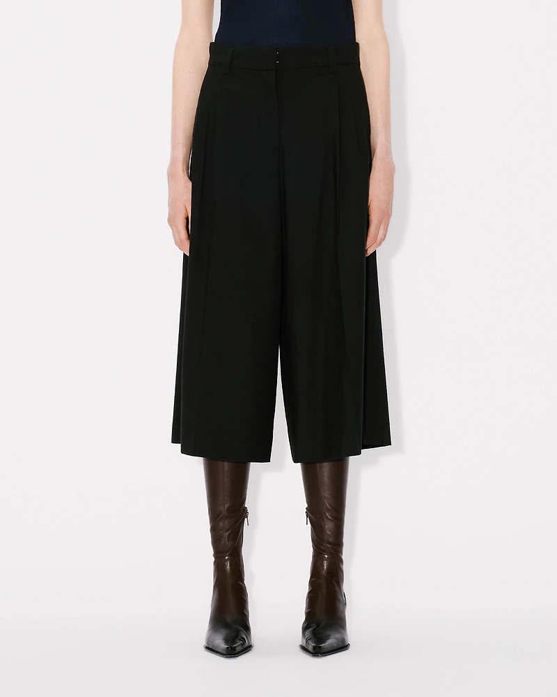 Cropped pants virgin wool