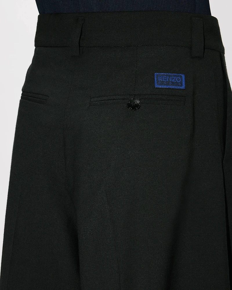 Cropped pants virgin wool