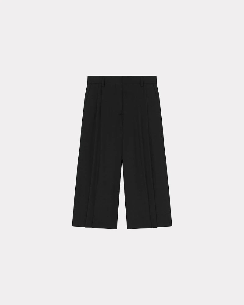 Cropped pants virgin wool