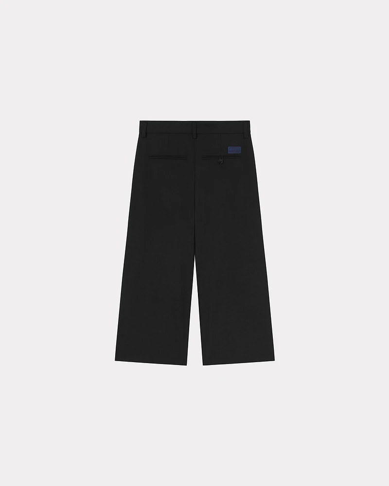 Cropped pants virgin wool