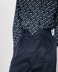 Pleated tailored pants