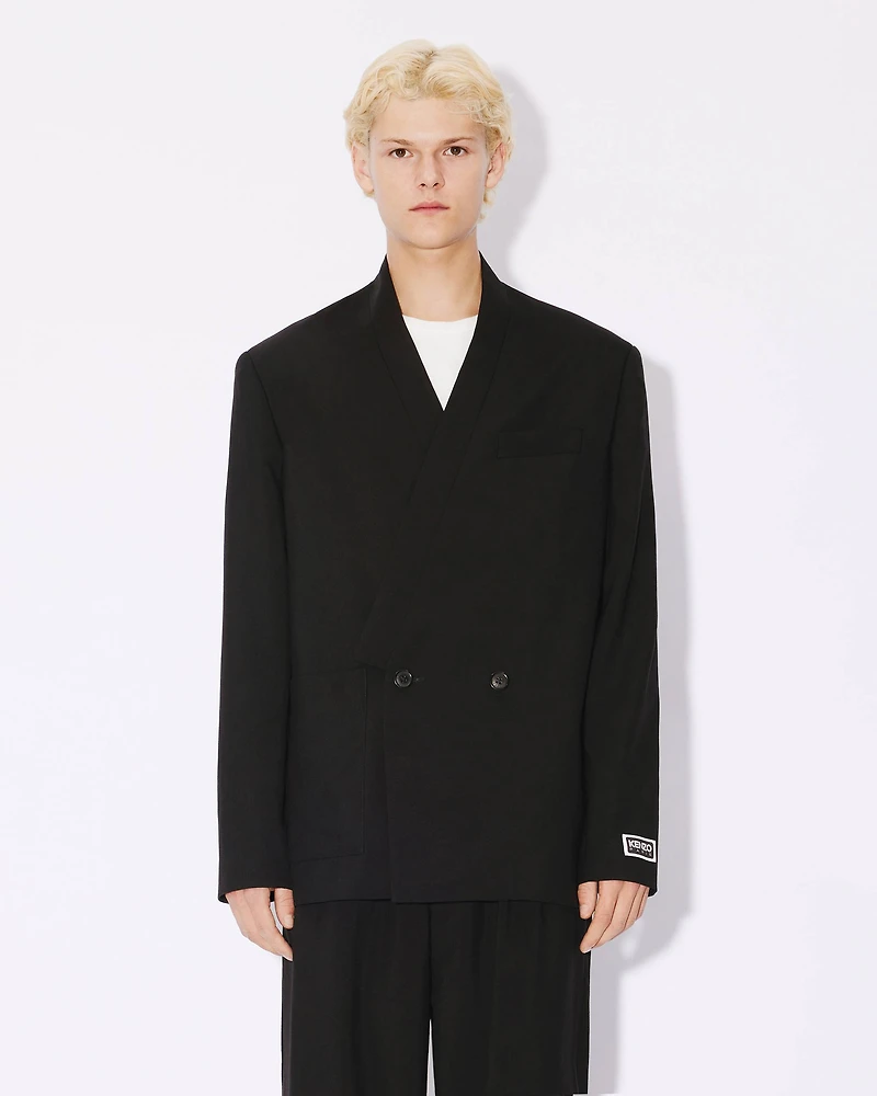 Suit kimono jacket virgin wool