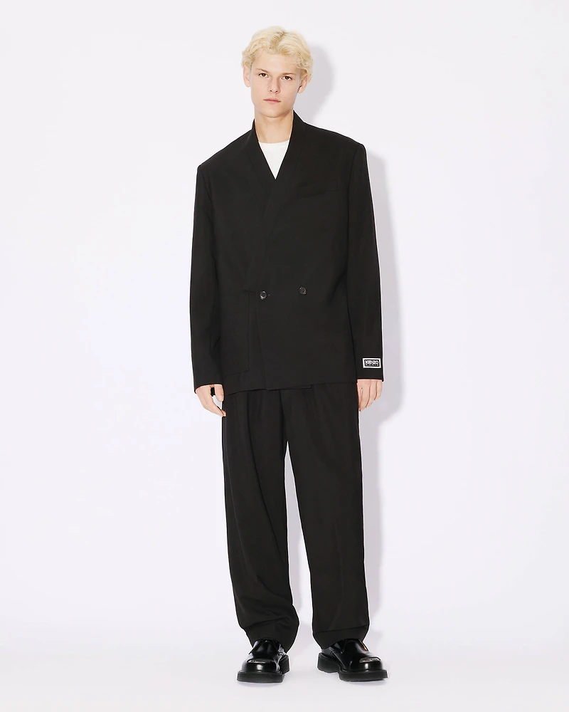 Suit kimono jacket virgin wool