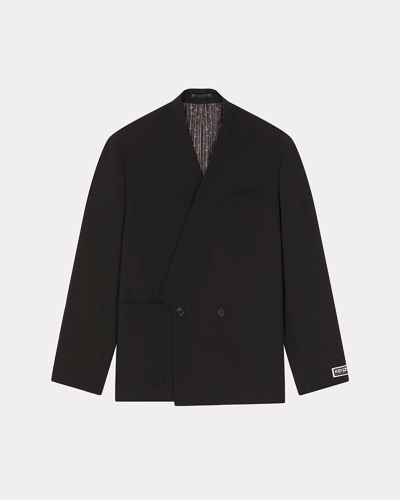 Suit kimono jacket virgin wool