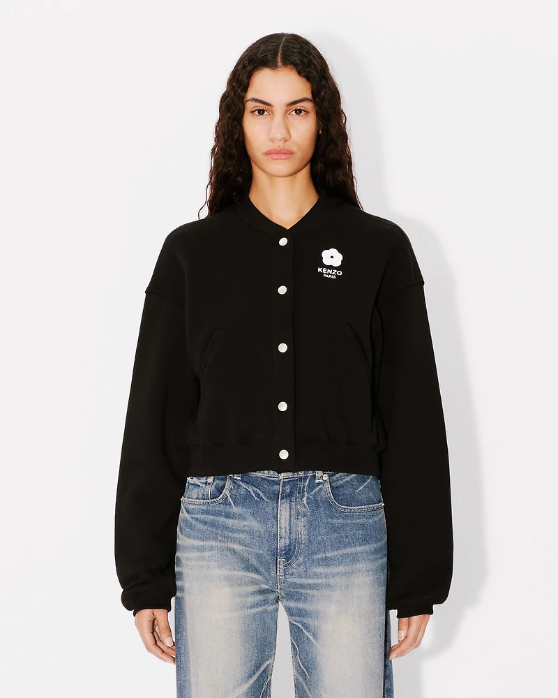 'Boke Flower 2.0' boxy teddy jacket