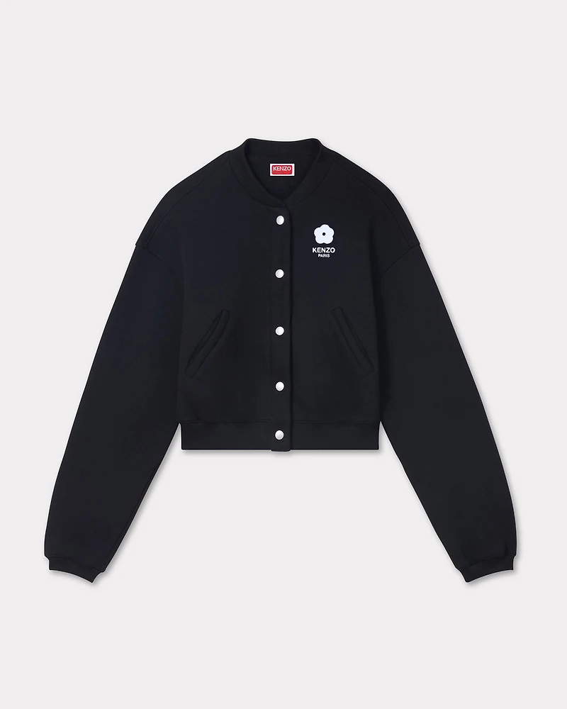 'Boke Flower 2.0' boxy teddy jacket