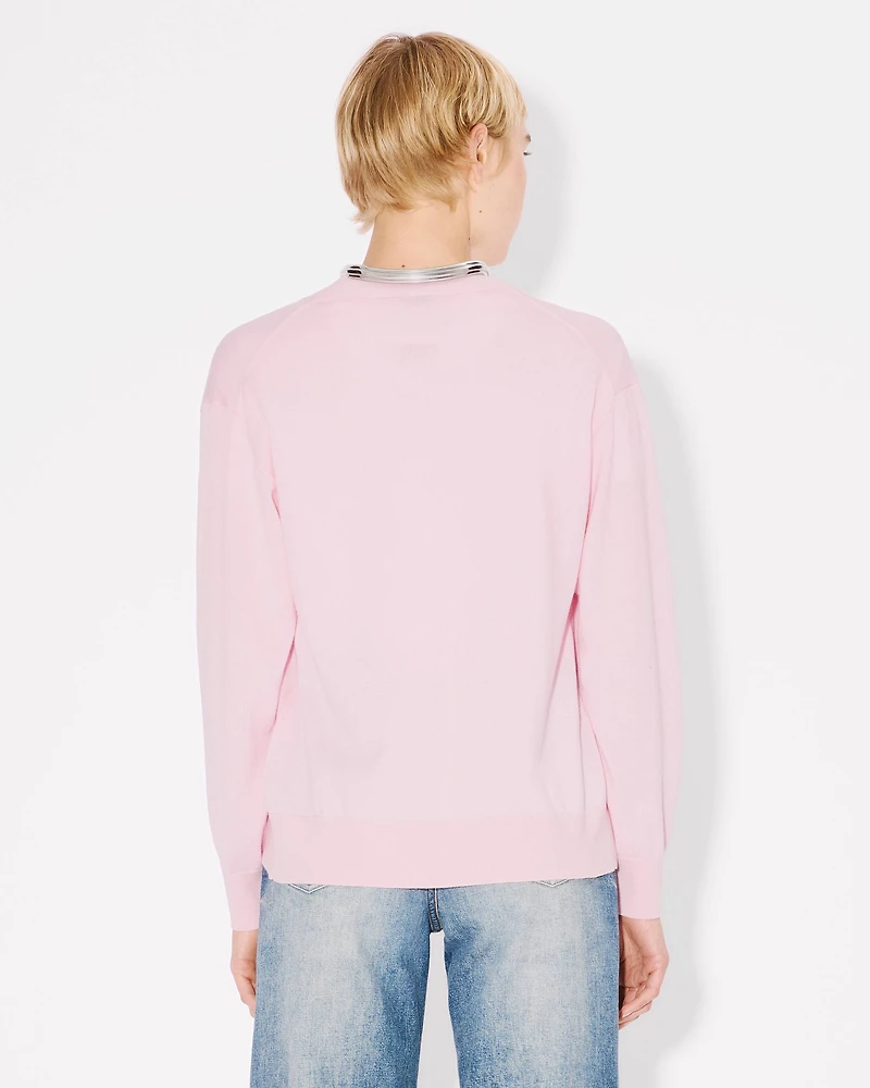 'Boke Flower' embroidered vneck cardigan wool
