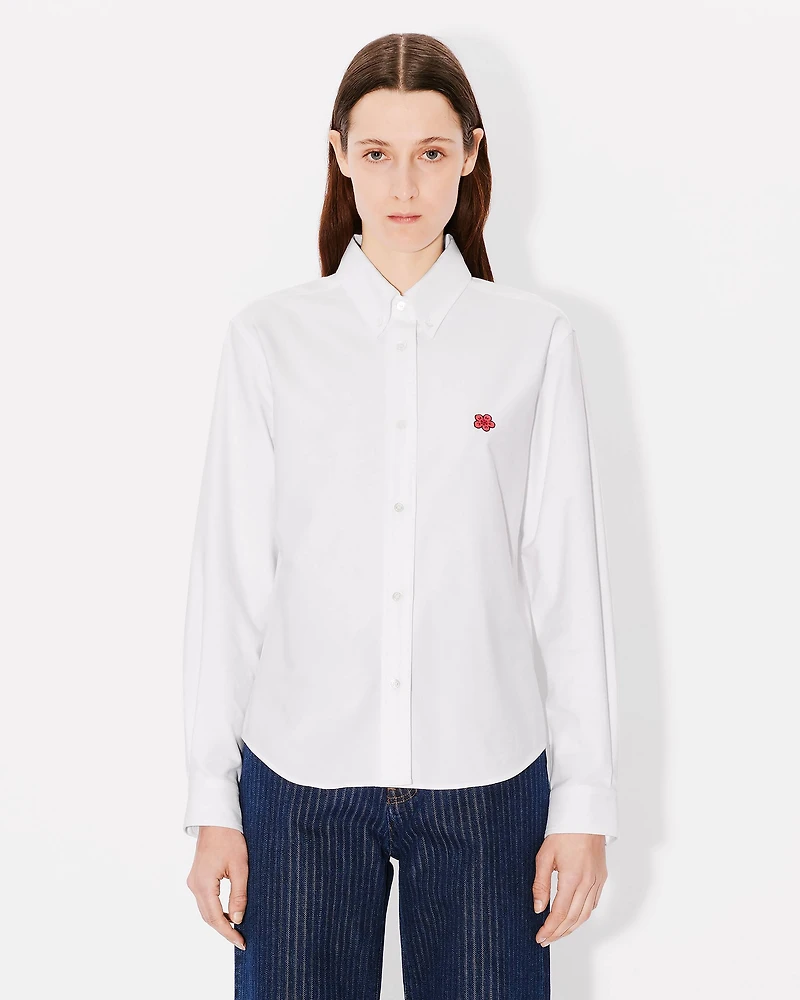 'Boke Flower' embroidered fitted shirt