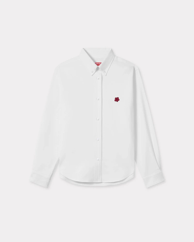 'Boke Flower' embroidered fitted shirt