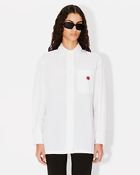 'Boke Flower' embroidered oversized shirt