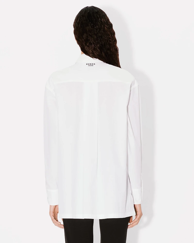 'Boke Flower' embroidered oversized shirt