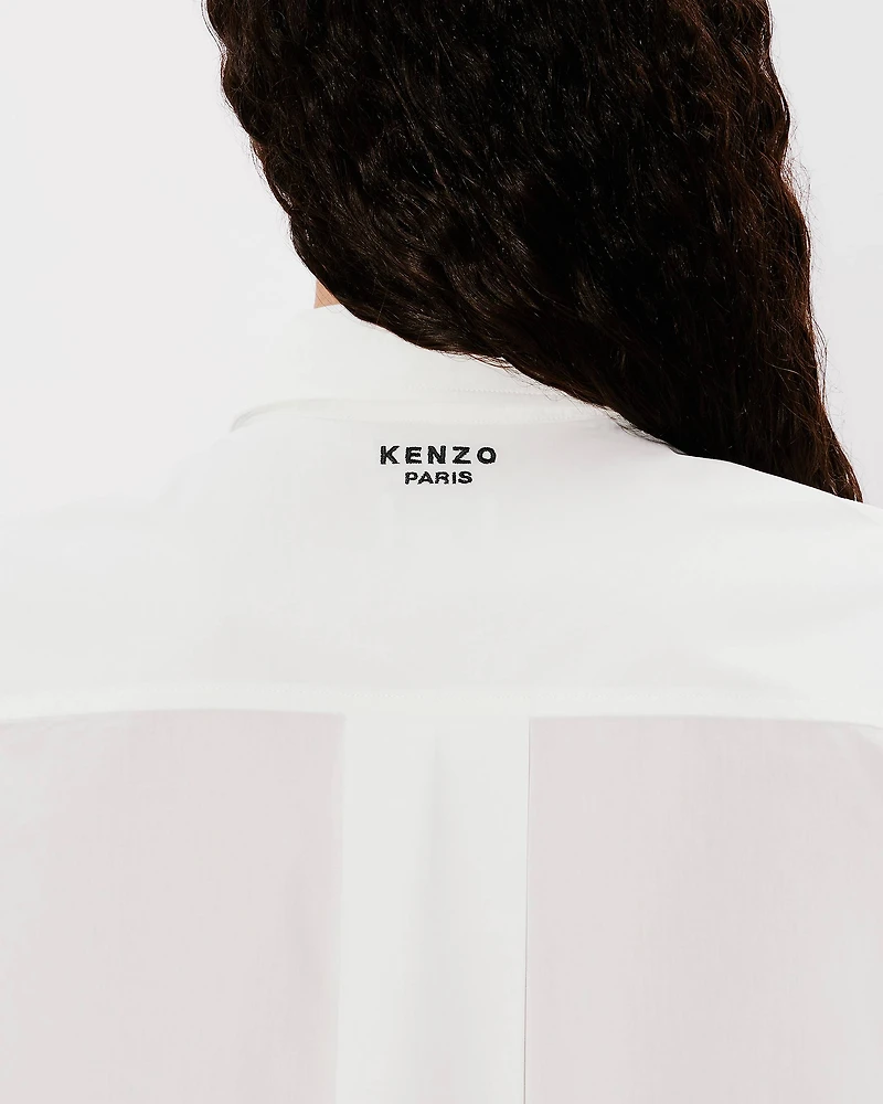 'Boke Flower' embroidered oversized shirt