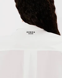 'Boke Flower' embroidered oversized shirt