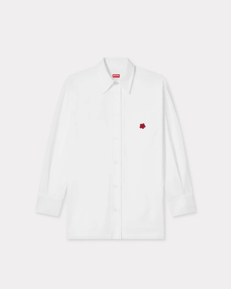 'Boke Flower' embroidered oversized shirt