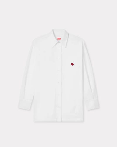 'Boke Flower' embroidered oversized shirt