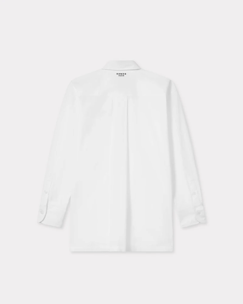 'Boke Flower' embroidered oversized shirt