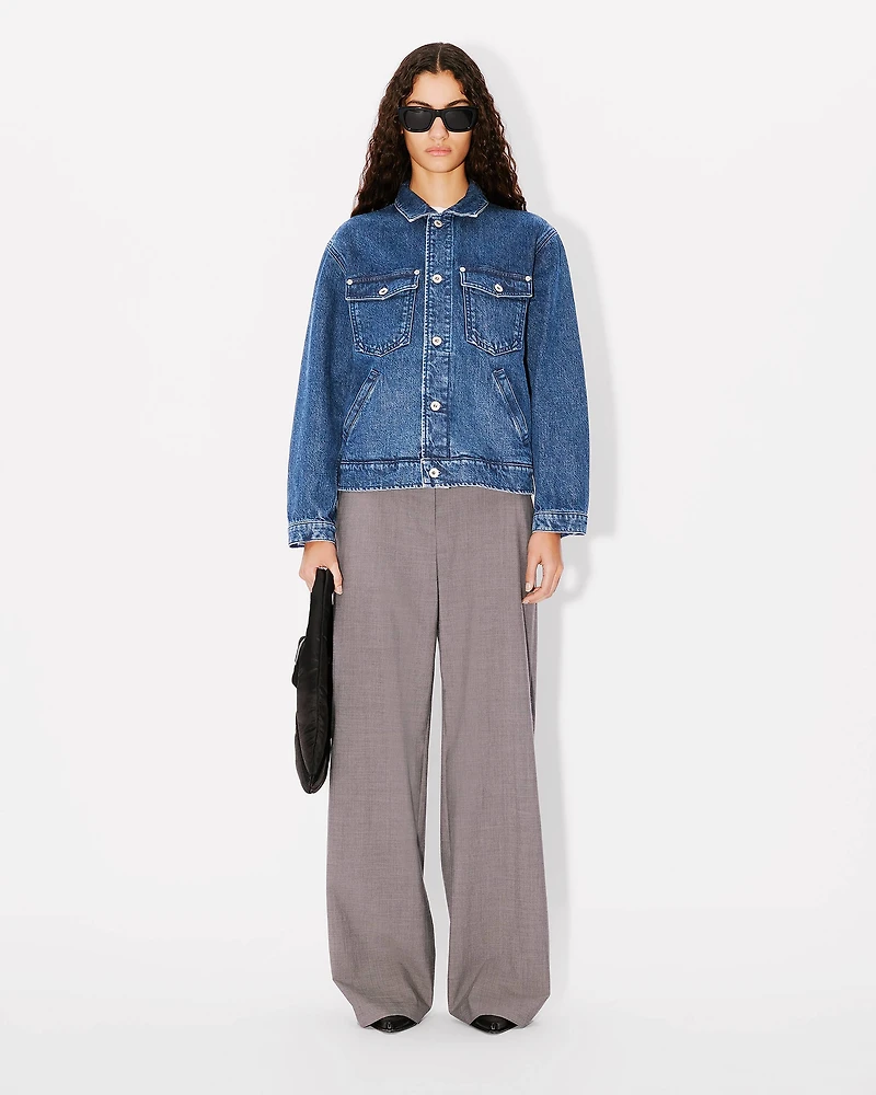 'Boke Flower' oversized trucker jacket japanese denim