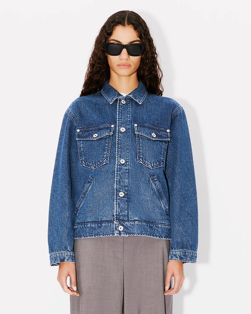'Boke Flower' oversized trucker jacket japanese denim