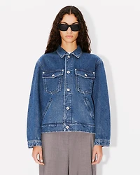 'Boke Flower' oversized trucker jacket japanese denim