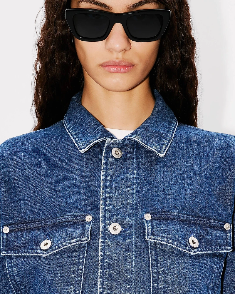 'Boke Flower' oversized trucker jacket japanese denim