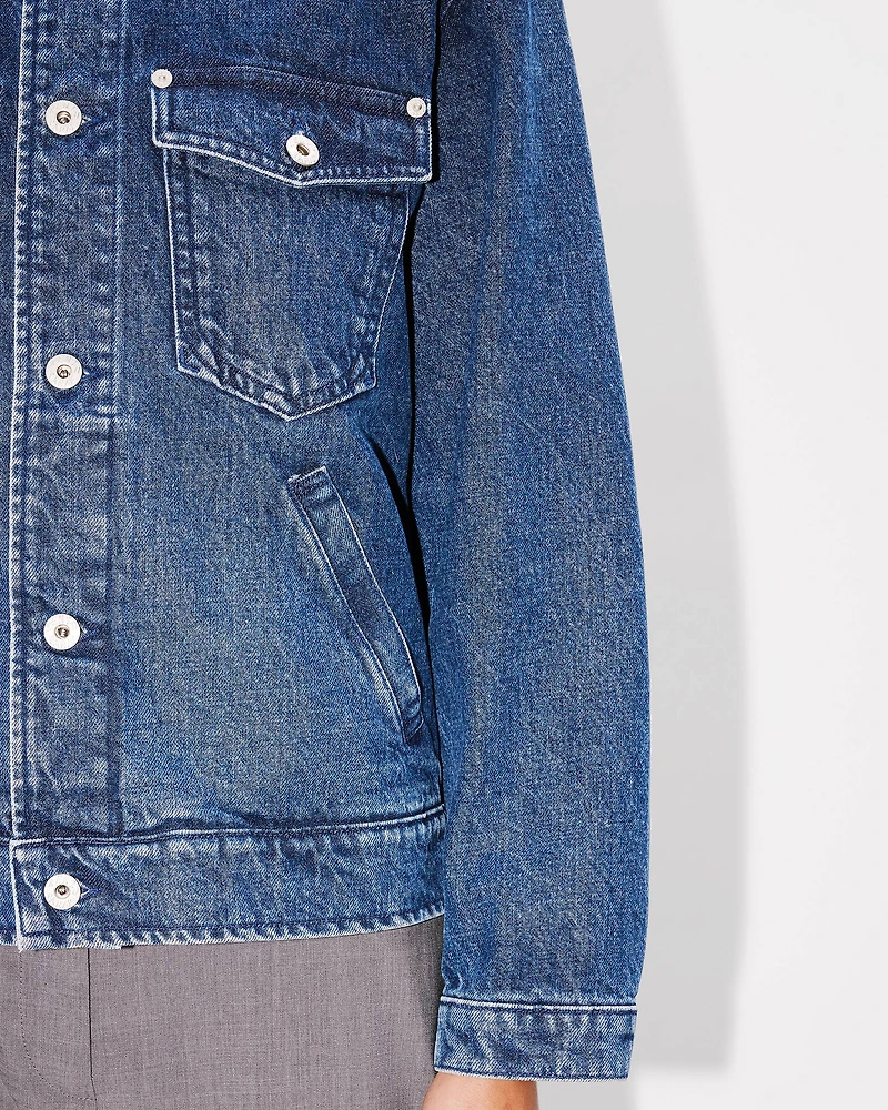 'Boke Flower' oversized trucker jacket japanese denim