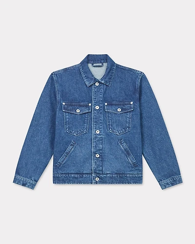 'Boke Flower' oversized trucker jacket japanese denim