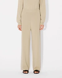 'Boke Flower' embroidered pants wool