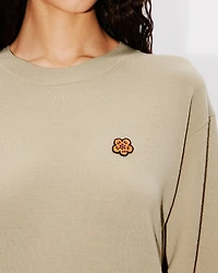 'Boke Flower' embroidered jumper wool